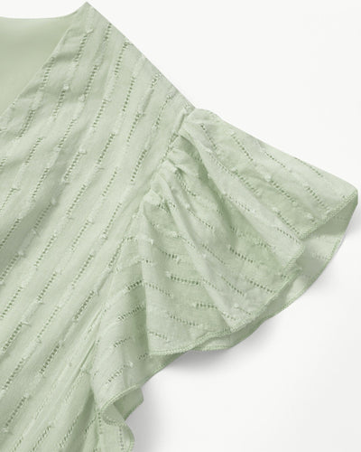 Noa-Liv | Elegantes Midikleid mit Flügelärmeln