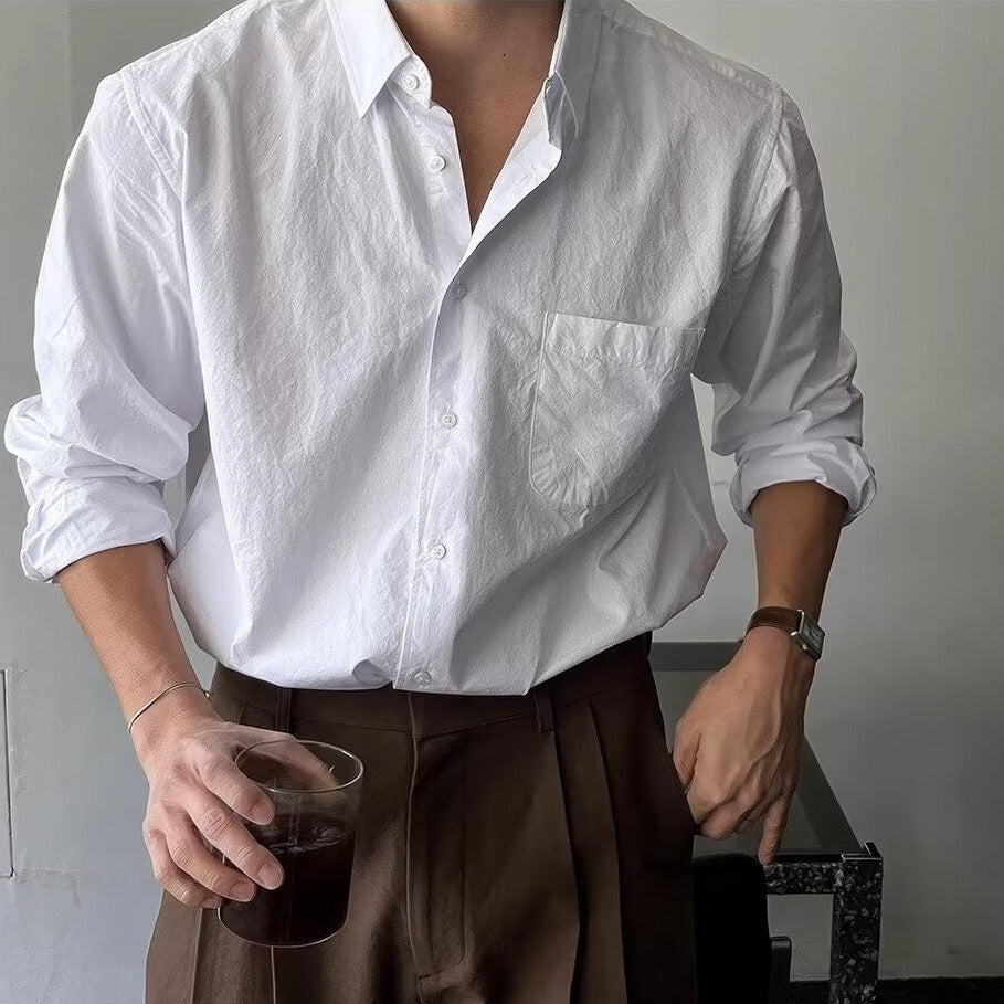 Daniel - Langarmhemd aus Baumwolle