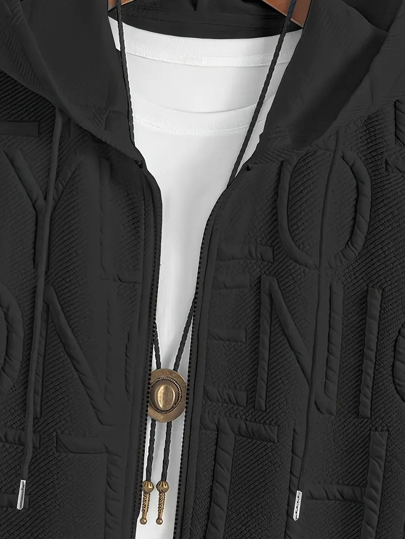Henryk – Elegante Kurze Ärmel Kapuzen Mit Reißverschluss