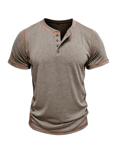 Orazio - Kurzarm T Hemd Mit Knopf