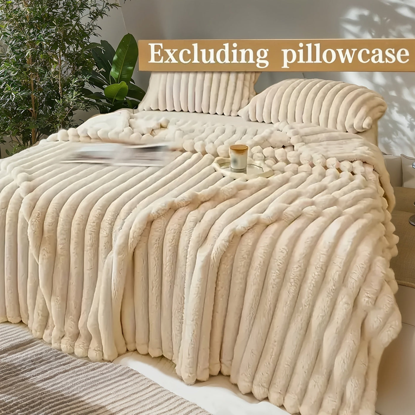 Vielseitige Kunstkaninchenfelldecke