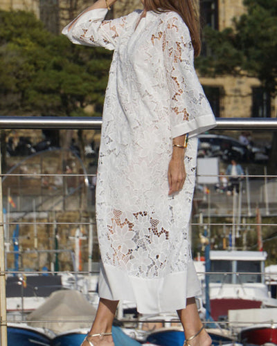 Grace™ - Modernes, fließendes, raffiniertes Spitzenkleid