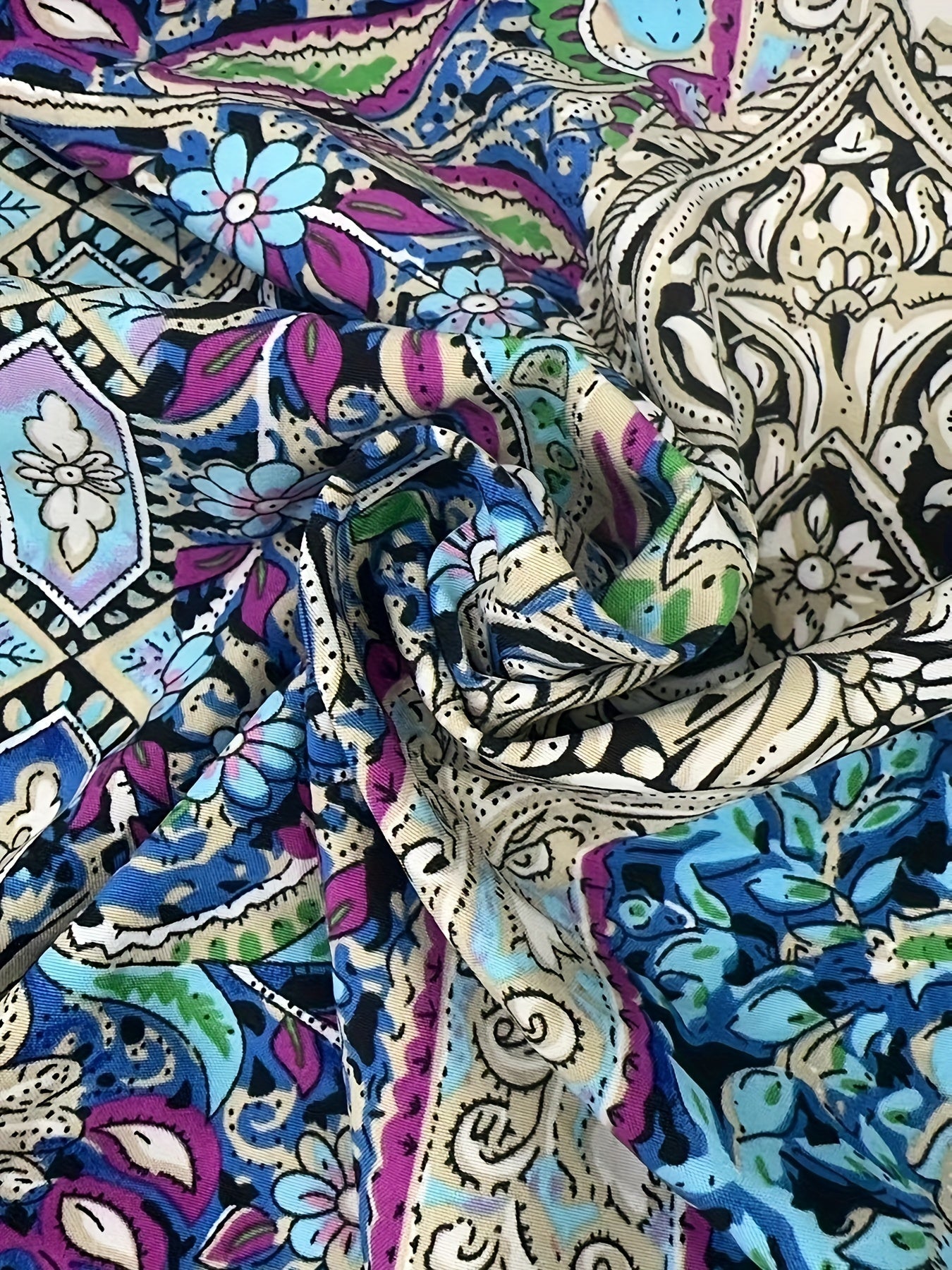 Paisley Druck Sommerkleid Rückenfreies Halterneck mit Beinschlitz