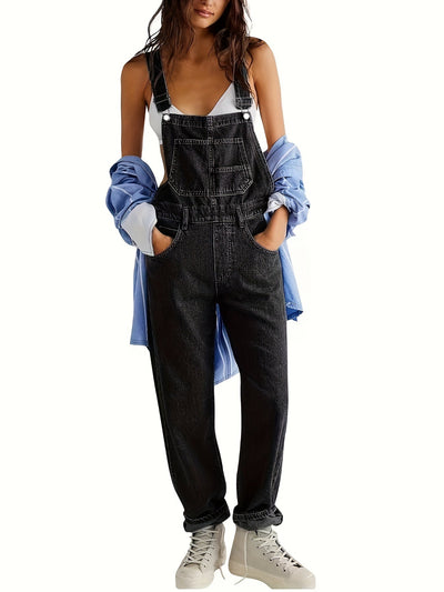 Stylischer Damen-Denim-Jumpsuit für jeden Tag - CityEase