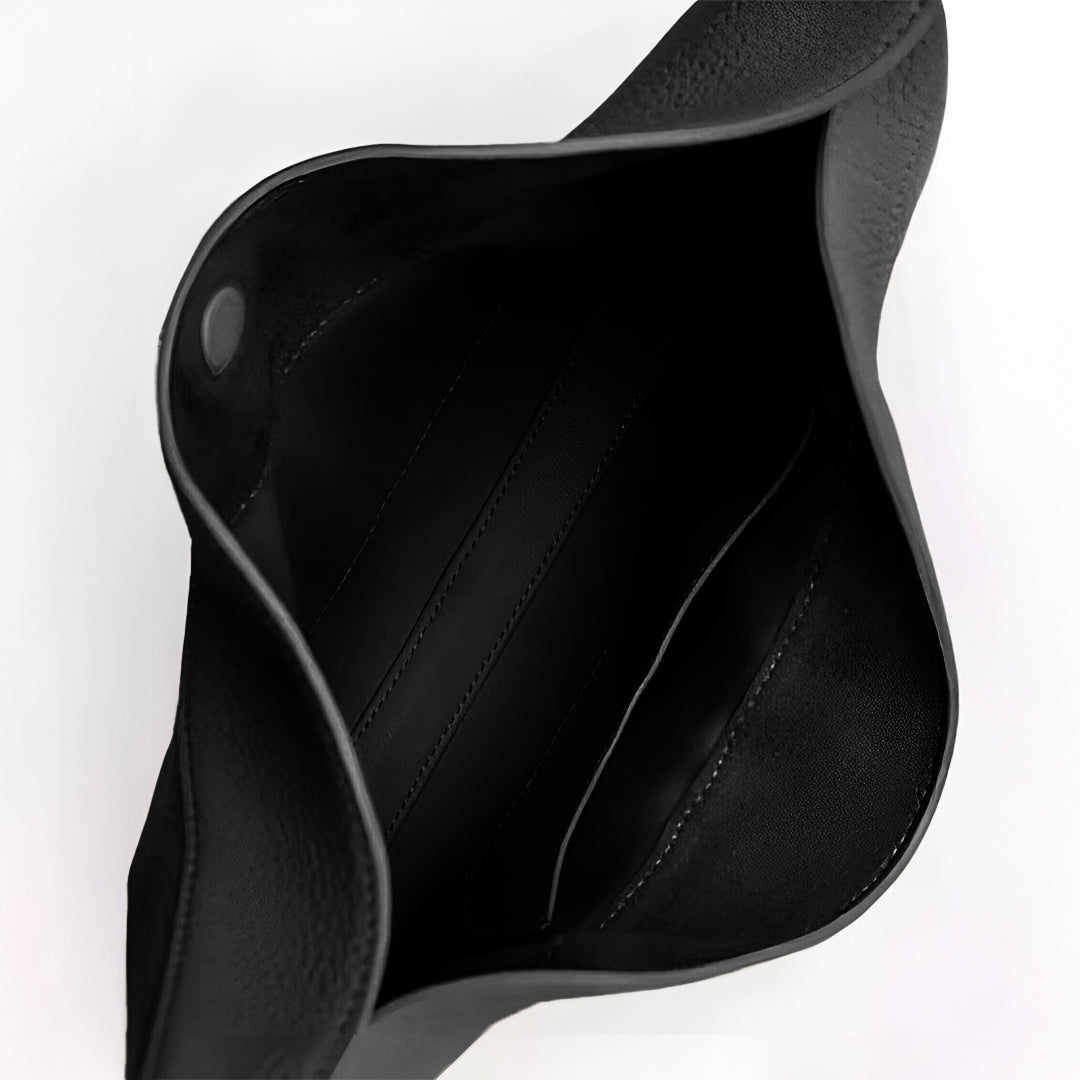 Fay | Kleine strukturierte Damenhandtasche aus echtem Leder mit Drehverschluss & Top-Handle