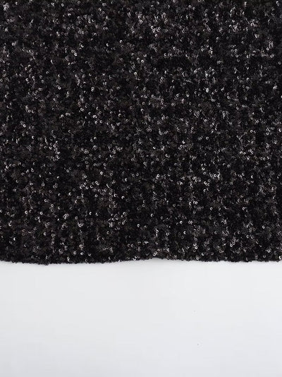 Christine – Ärmelloses Mini-Kleid mit Perlen und gepolsterten Schultern