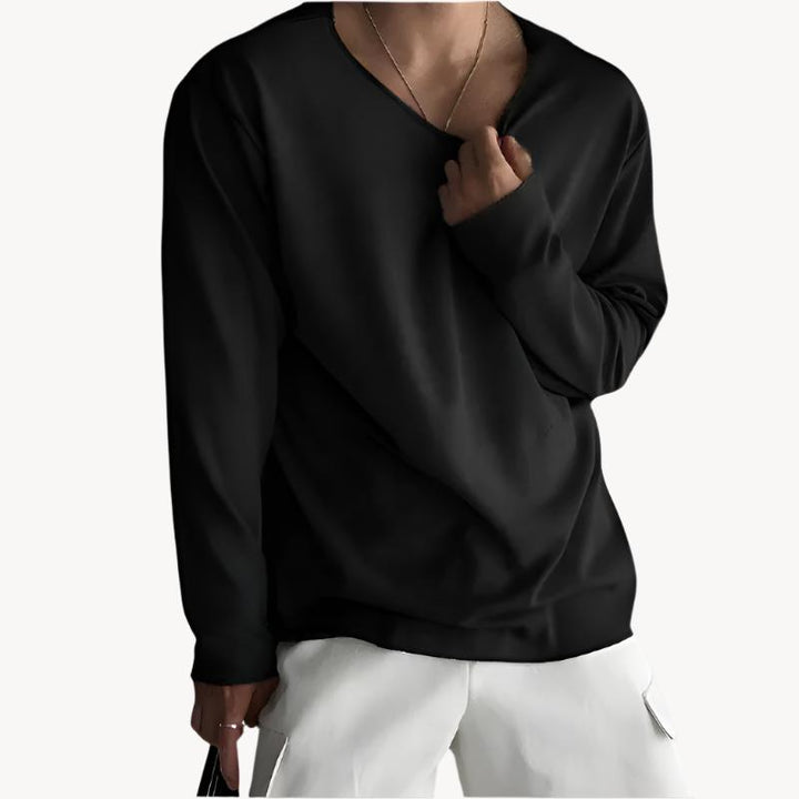 Roma | atmungsaktives, langärmliges herren-t-shirt im eleganten design