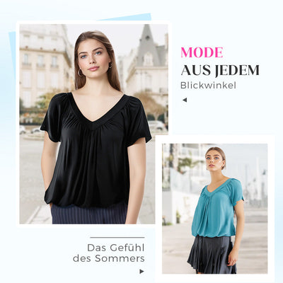 Lisbeth™ Schmeichelhaft Gefaltete Bluse