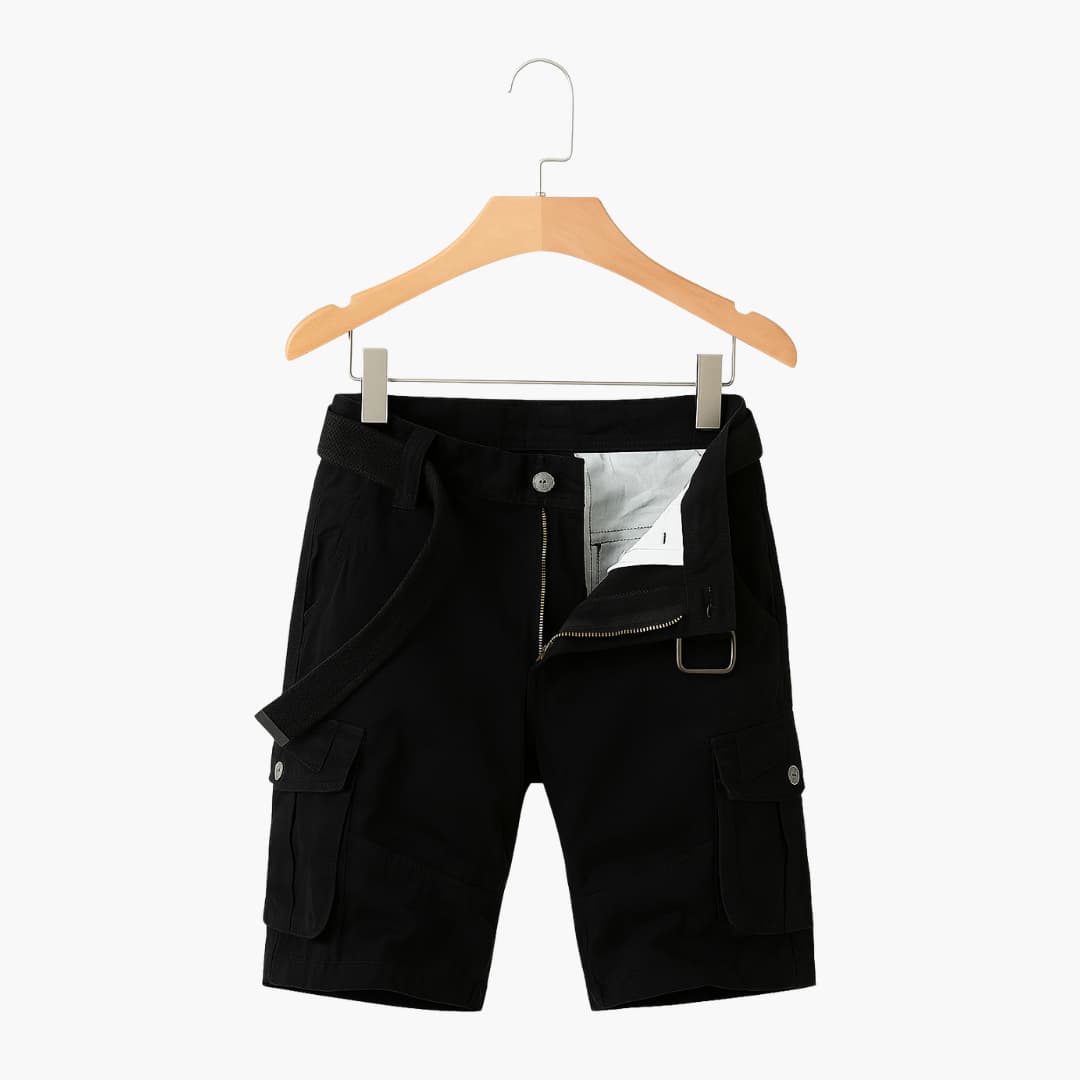 Herren Cargoshorts mit Taschen und Gürtel für den Sommer