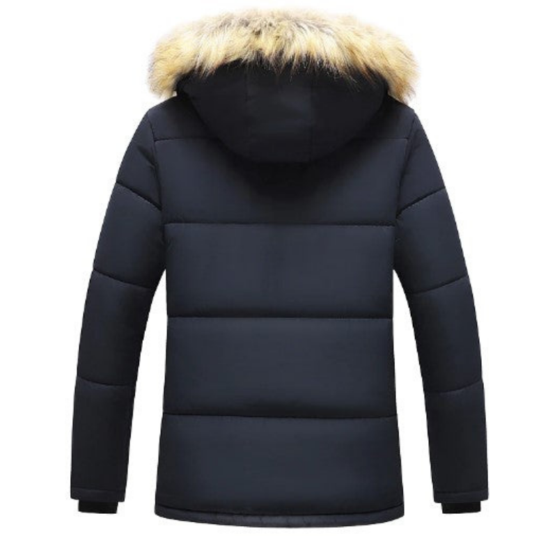 Winterjacke Herren Parka Warm | Abnehmbare Kapuze