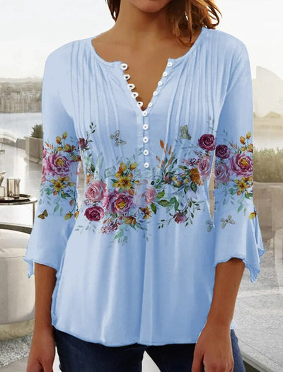Bluse mit Blumenmuster für Damen