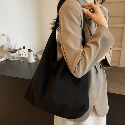 Veganer Leder Strandtasche – Große Sommertasche mit Seilgriffen