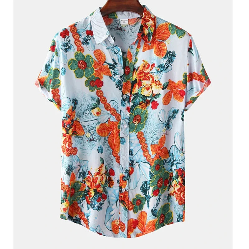 Leicht & Stylisch Tropenhemd mit Blumenmuster für Herren – Mateo
