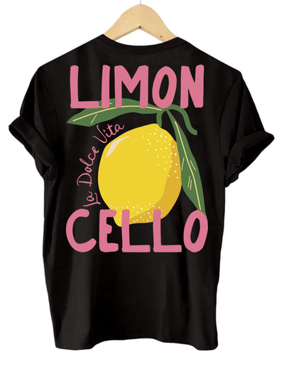 Limoncello Sommer T-Shirt mit Zitronenprint – Oversized Unisex