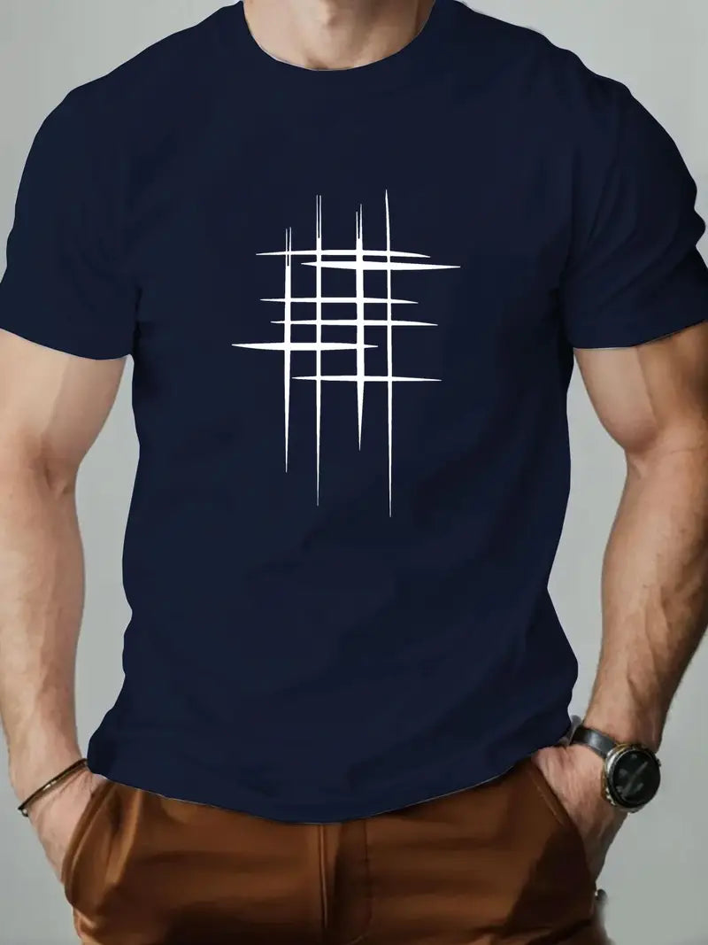 Larry - Herren Casual Rundhals-Shirt