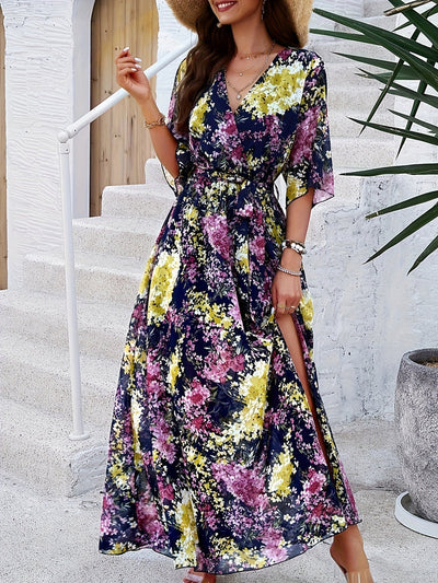 Buntes blumen-maxikleid - Gabriela