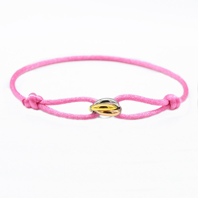 Rhys – Handgewebtes Edelstahl-Armband im Paarstil