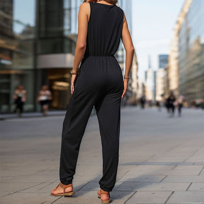 Camila - Lässiger ärmelloser Jumpsuit