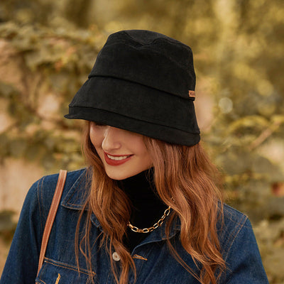 Leichter Sommer-Bucket Hat mit feiner Nahtoptik – StitchShade
