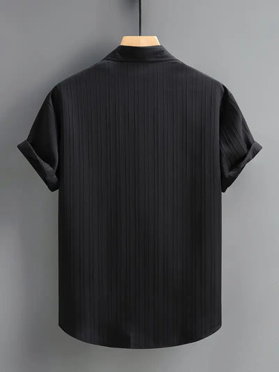 Clarence - Klassisches kurzärmeliges Hemd mit Knopfleiste für Männer