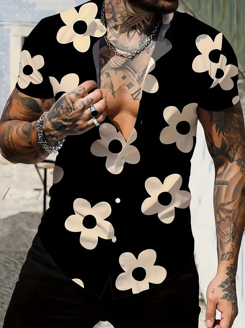 Jude - Lässiges Hemd mit Blumendruck für Männer