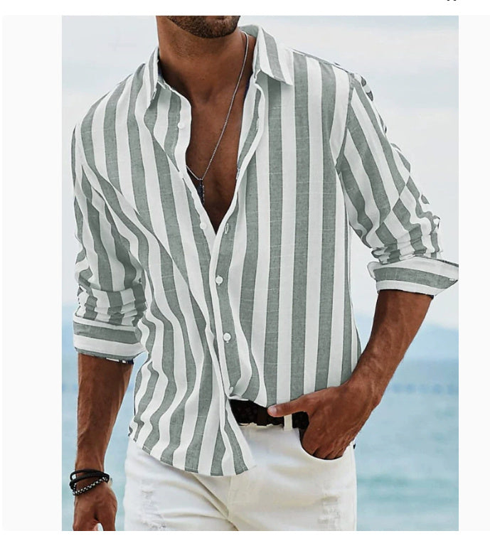 Herren Freizeithemd mit Streifen – Lässiger Look für Urlaub & Alltag