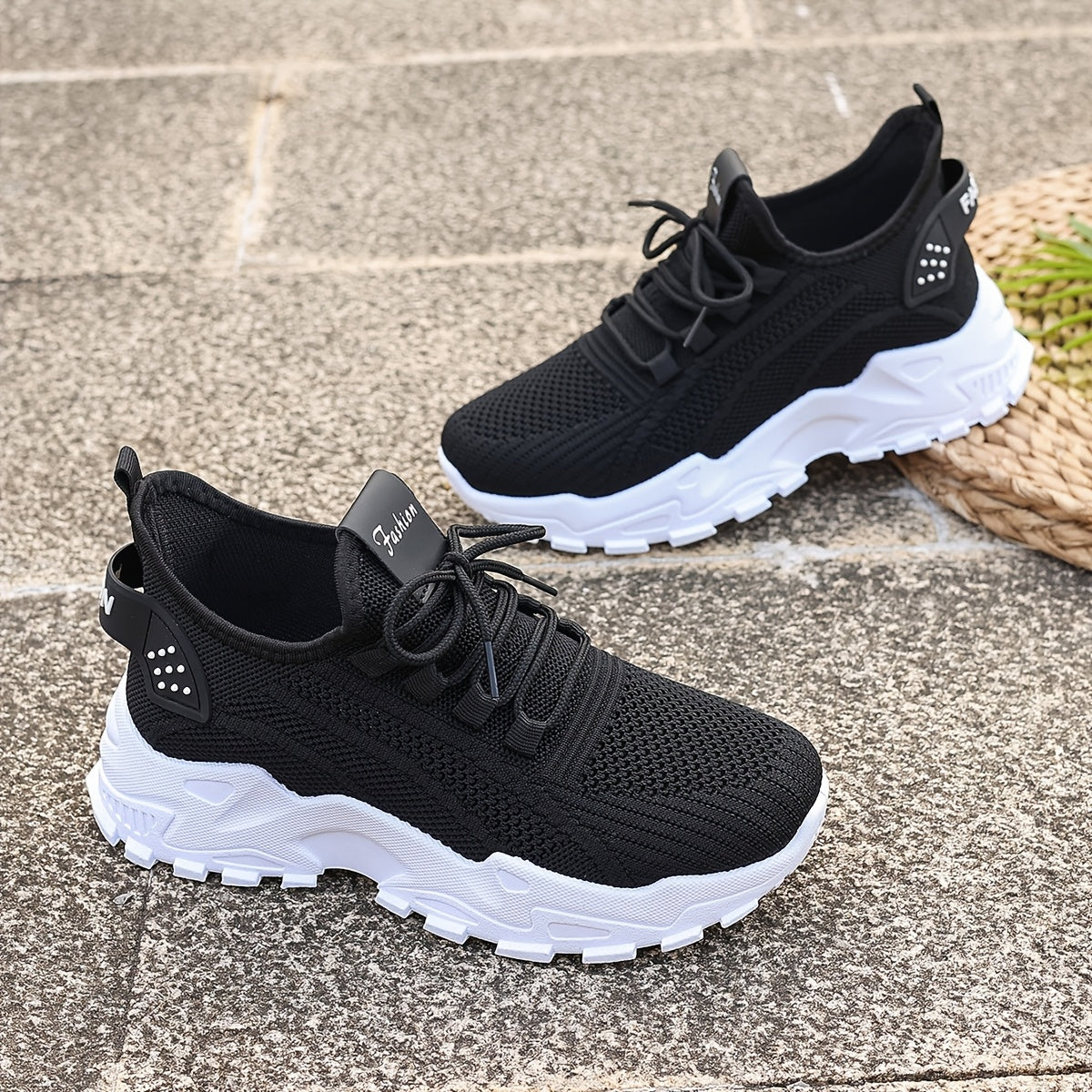 Lou Bequeme Atmungsaktive Knit Sneakers für Damen