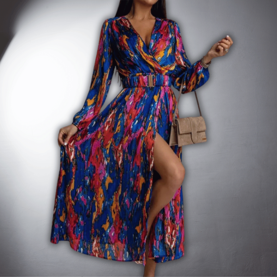 Giada | Boho-Kleid mit hohem Schlitz