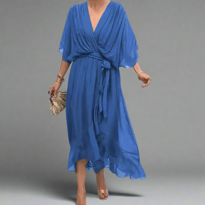 Dorselinde | Elegantes Maxikleid mit Femininem Ausschnitt