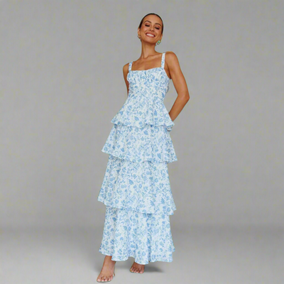 Freya | Sommerkleid aus Premiumstoff mit floralem Print