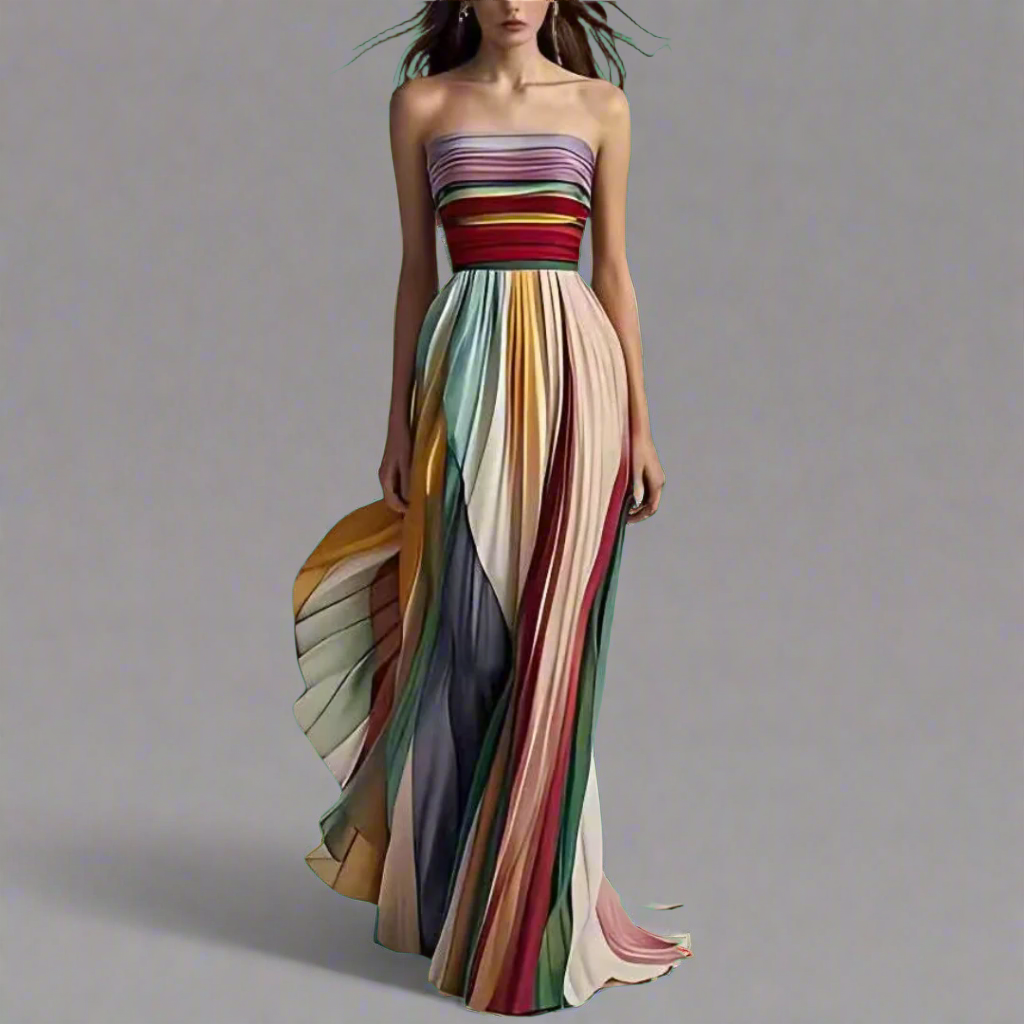 Florentine | Sexy Bandeau Maxikleid in Trendfarben