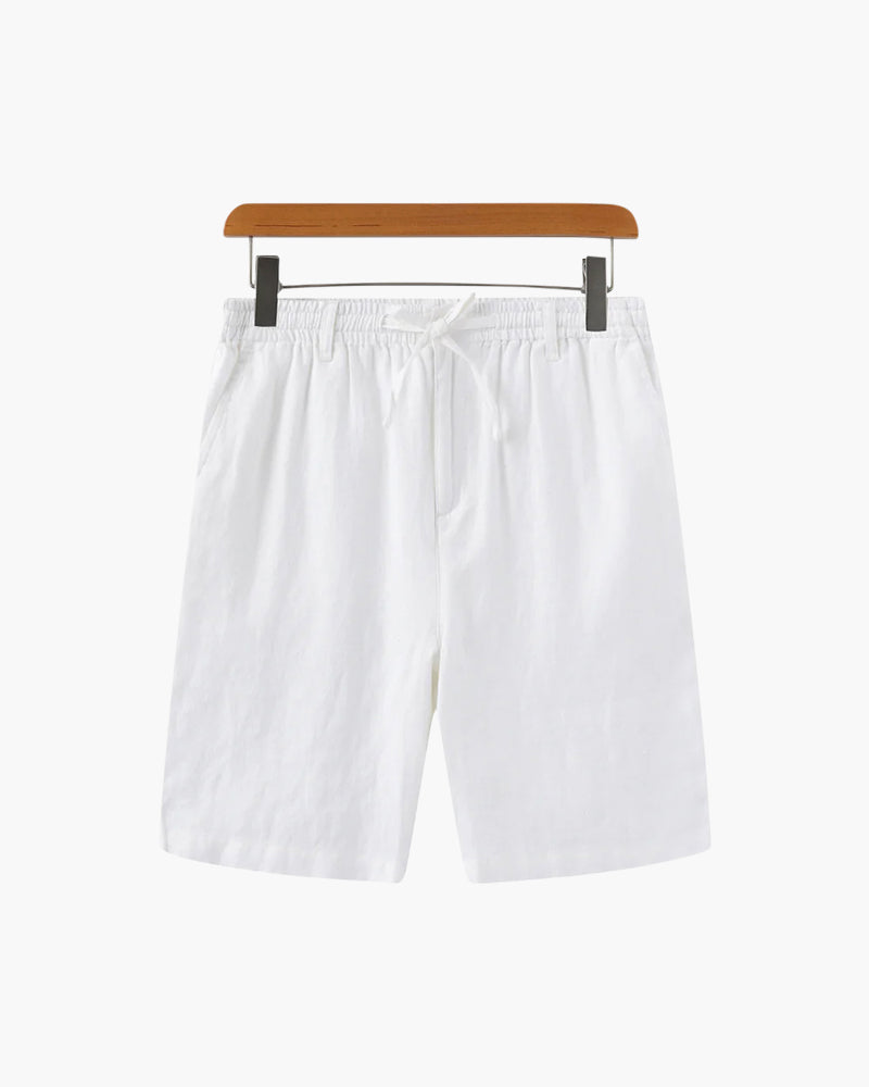 Waylon | Lightweight Herren Sommer Leinen-Shorts mit Kordelzug