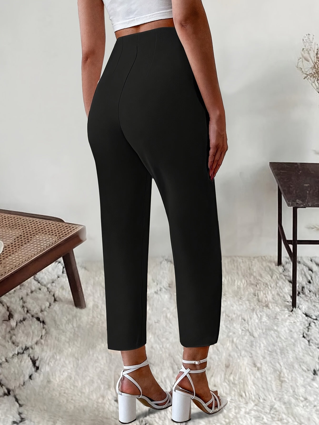 Lina Elegante Hose mit hoher Taille und eleganter schlanker Passform für Damen