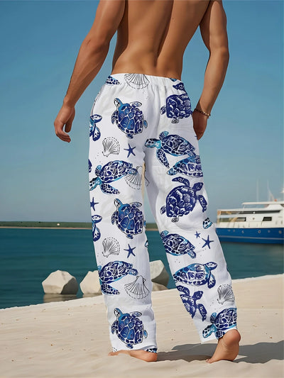 David - Lässige Leinenhose mit Kordelzug und Knöchellänge