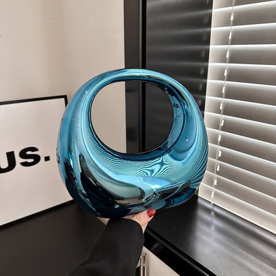 Janet – Zylinderförmige Abendtasche aus Acryl