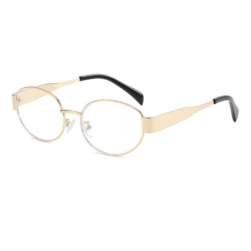 Carly – Retro Ovale Metallrahmen-Sonnenbrille