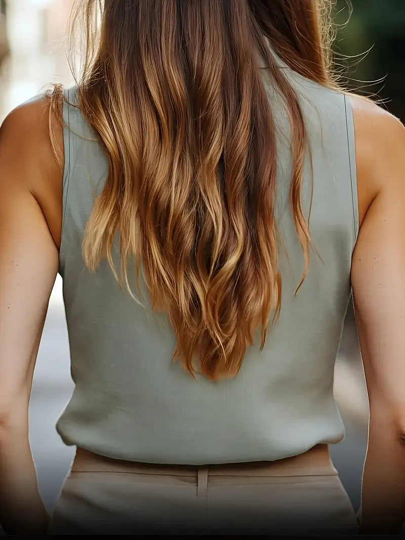 Evmorfia - Atmungsaktive ärmellose Bluse