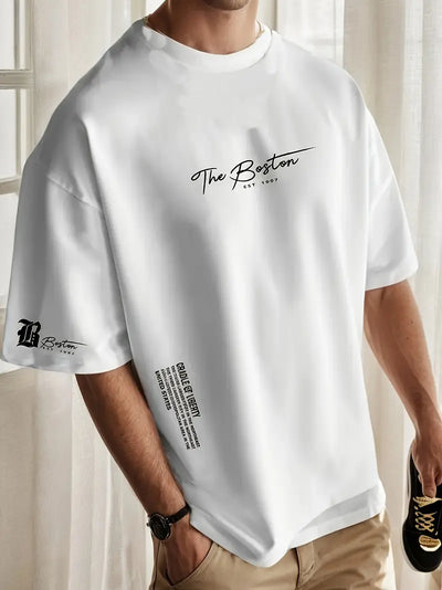 Cooper - Lässiges T-Shirt mit Rundhalsausschnitt und kurzen Ärmeln für Männer