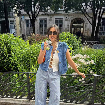 Ron – Lockerer Strick-Cardigan aus dicker Wolle