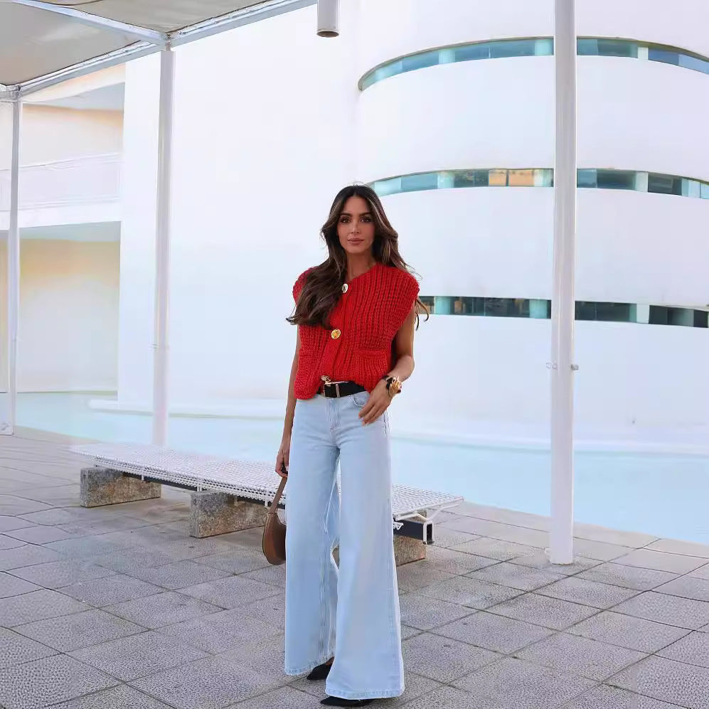 Ron – Lockerer Strick-Cardigan aus dicker Wolle