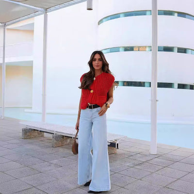 Ron – Lockerer Strick-Cardigan aus dicker Wolle