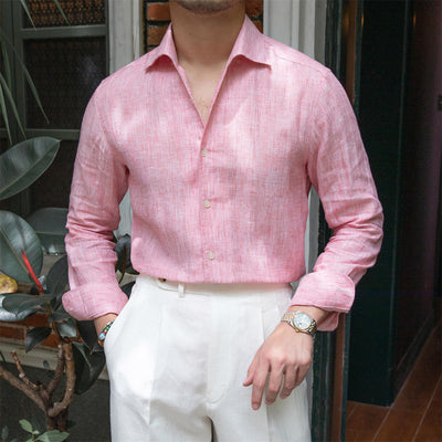 Matthew - Texturiertes Leinenhemd