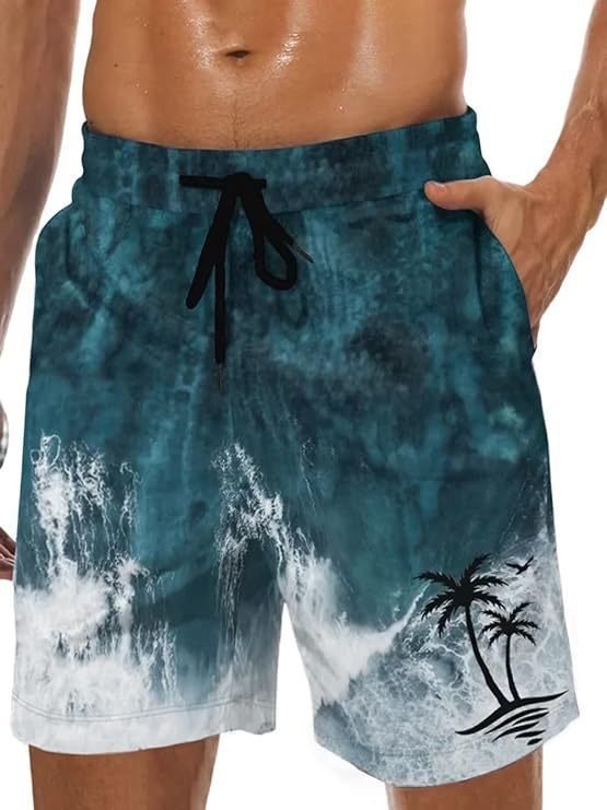 Philip – 3D Gedruckte Sommer-Shorts mit Hawaii-Muster