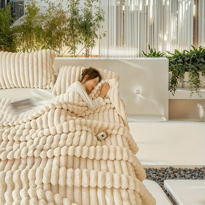 Vielseitige Kunstkaninchenfelldecke