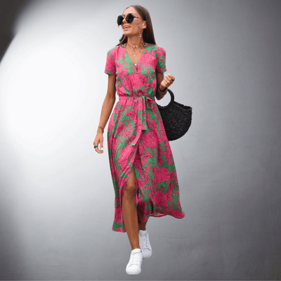 Ketty | Handgemachtes Wickelkleid aus hochwertigem Material