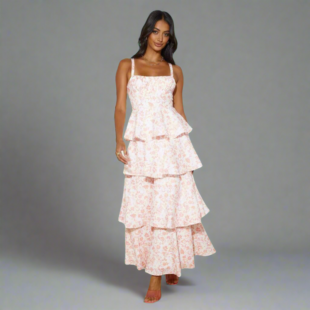 Freya | Sommerkleid aus Premiumstoff mit floralem Print