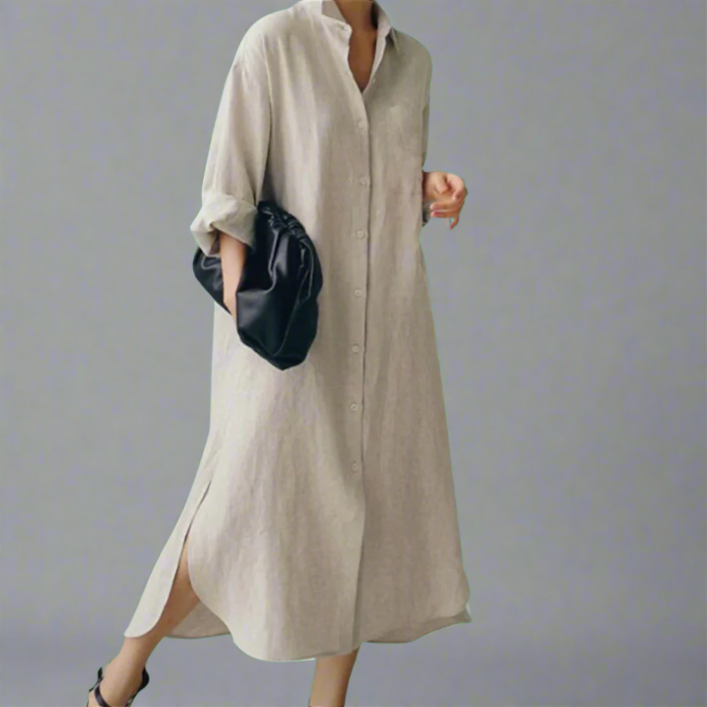 Clodina | Lockeres Vintage-Hemdkleid aus weichem Premiumstoff