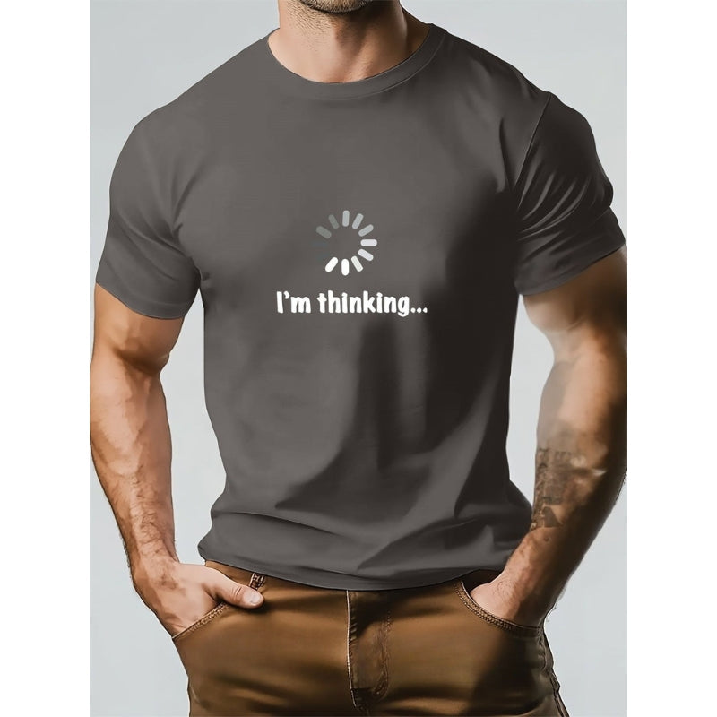 Think – Baumwoll-T-Hemd Mit Aufdruck