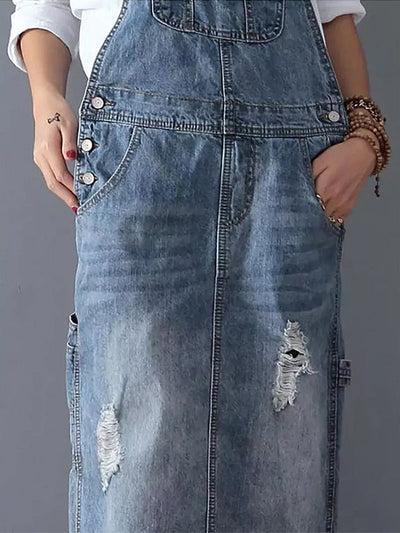 Denim-Overallkleid für Damen
