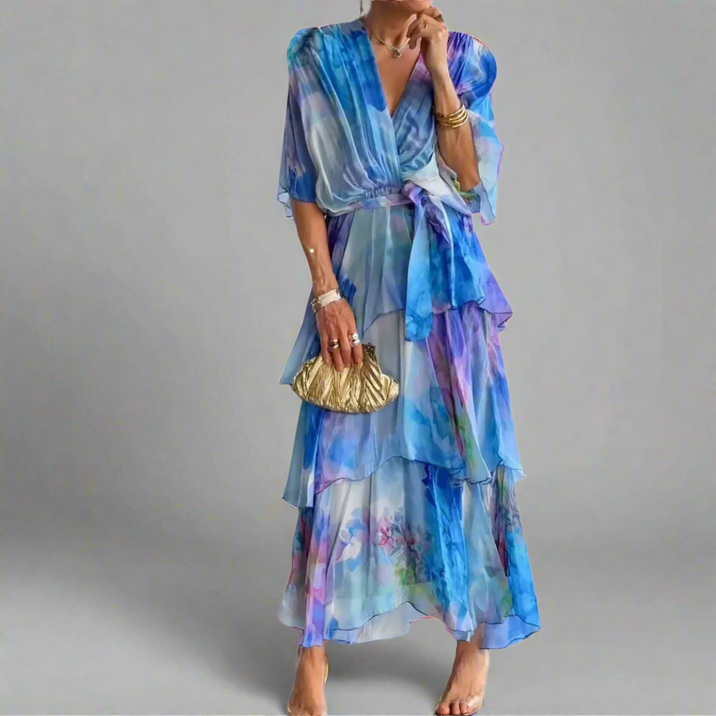 Helena | Elegantes Chiffonkleid für den Sommer